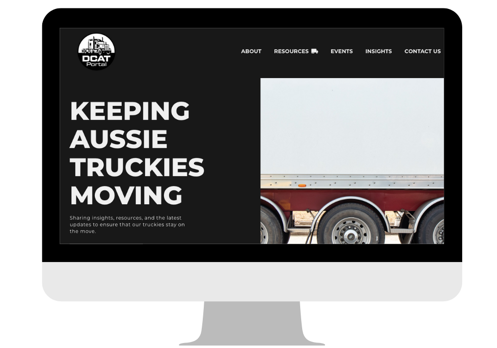 DCATPortal portfolio Truck Website